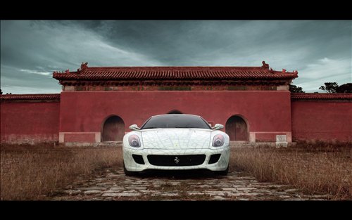Ferrari-599-GTB-Fiorano-china-2009-car-walls
